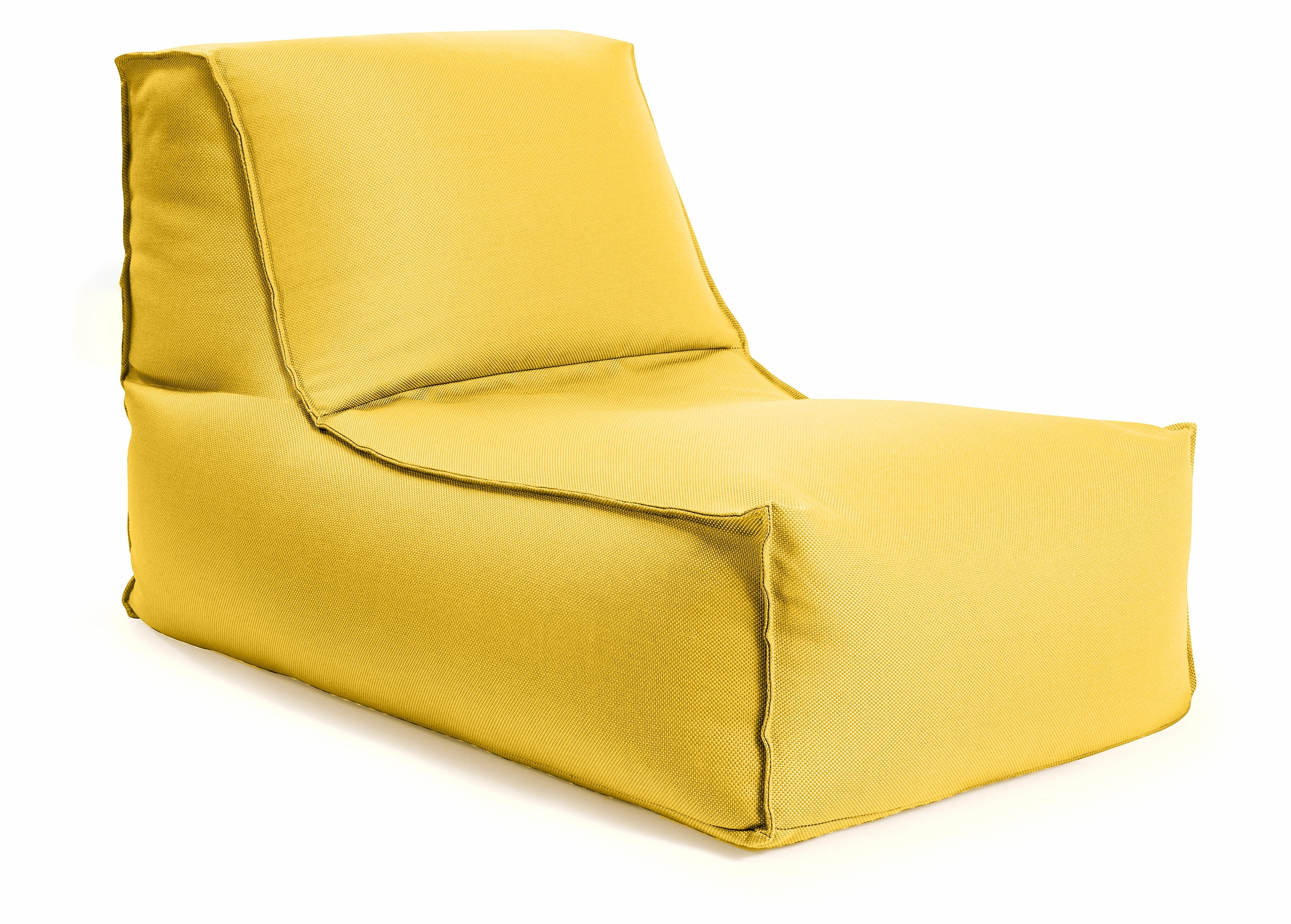 Gouchee Home Alpine Yellow Bean Bag Lounger – Water-Repellent Indoor/Outdoor Chair with High-Density Polystyrene Bead Filling, Lightweight Modern Seating for Poolside or Living Room