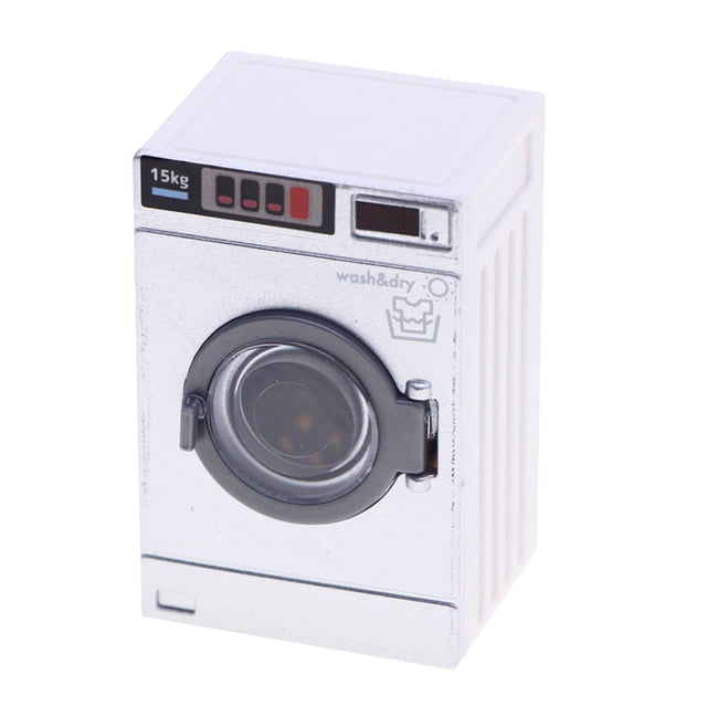 1Pcs Miniature Dollhouse Washing Machine With Simulated Washing Operations For Dollhouse Laundry Room Scenes