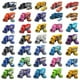 thumbnail image 2 of Disney Pixar Cars Lightning Mcqueen Mack Uncle Truck Black Storm Jackson Cruz Set Metal Diecast Modelo de juguete para niños regalo de Navidad, 2 of 5