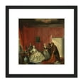 thumbnail image 1 of Troost Johanna Jewish Merchants 8X8 Inch Square Wooden Framed Wall Art Print Picture with Mount, 1 of 4