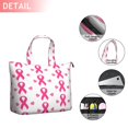 thumbnail image 2 of Pink Breast Cancer Travel Tote Bags for Women Carry On,Large Weekender Bags for Women Travel,Multi Functional Duffle Bag for Work,Shopping,Sports, 2 of 5