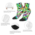 thumbnail image 6 of Bingfone Colorful Tie Dye Stained Glass Design Patterned Men'S Women'S Casual Cotton Socks, 6 of 9