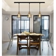 thumbnail image 5 of KAYYELAMP Total Length 24 Inches J-Type Track Light Vintage Design E26 Base with Switch Cylinder Shade Drop Light for Kitchen Sink Loft Stairways Loft(No Bulb, Track), 5 of 7