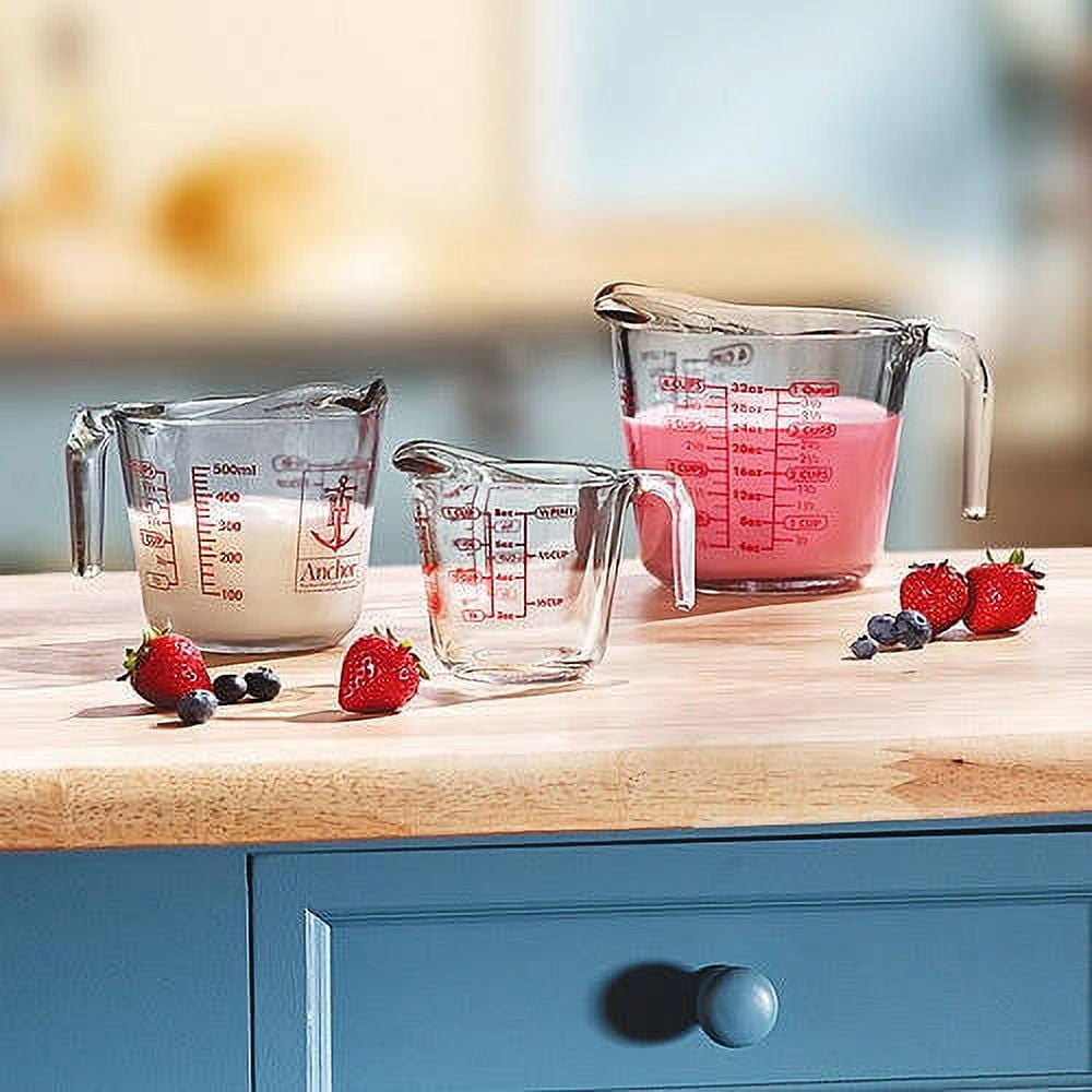 Anchor Hocking Measuring Cup Set - Clear, 3 pc - Fry's Food Stores