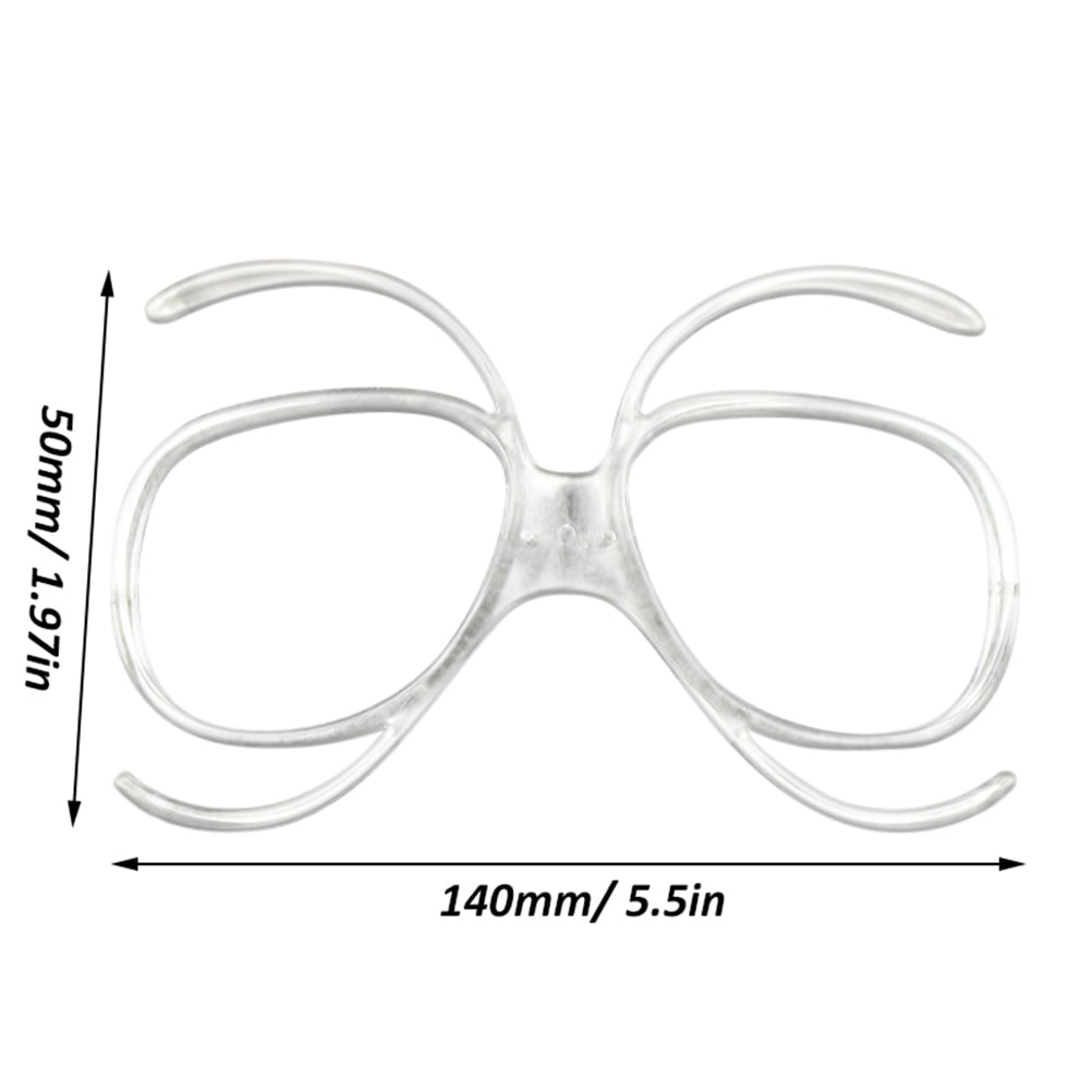 Ski Glasses Frame Clear Flexible For Insert Optical Adaptor Military Glasses 