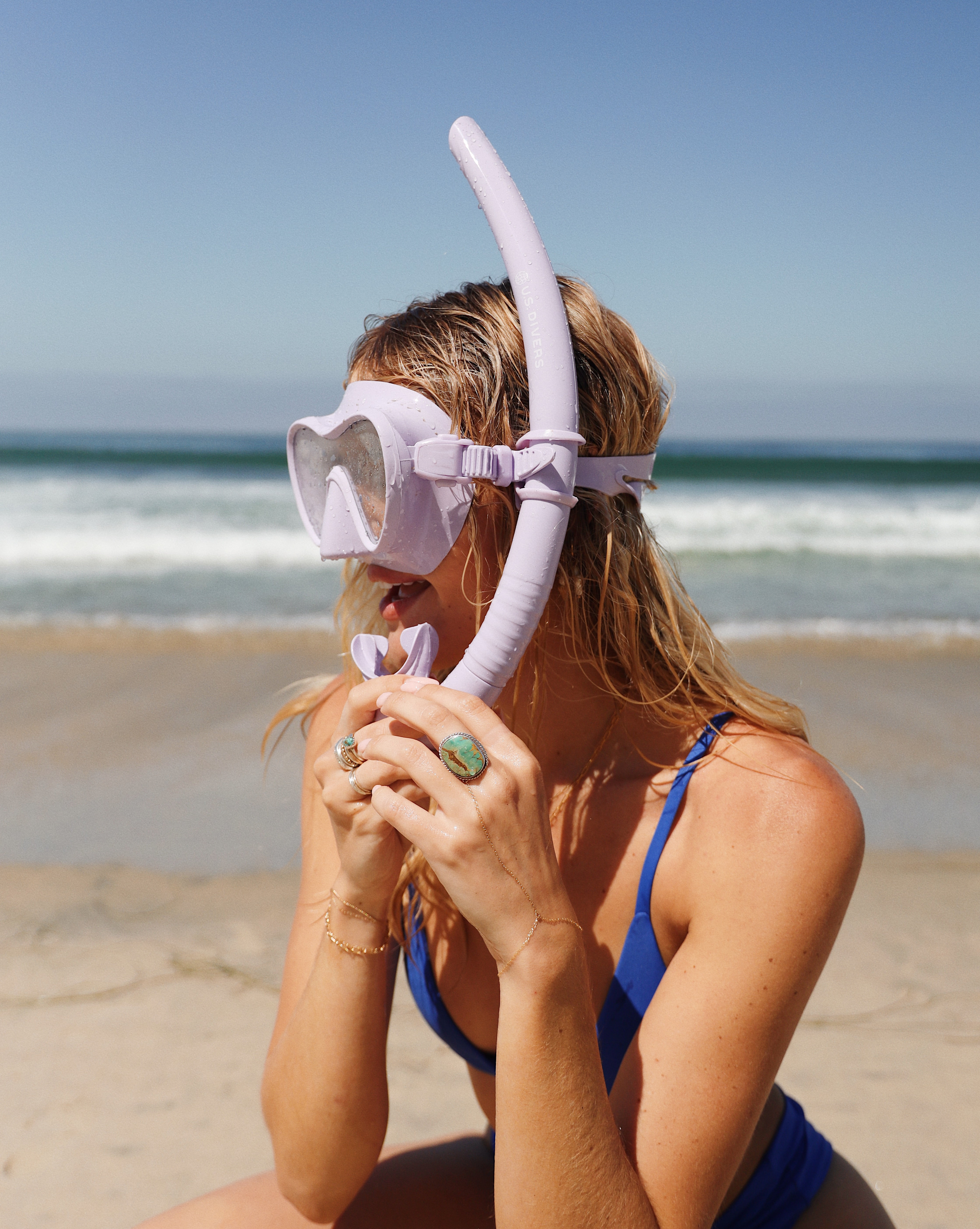 U.S. Divers Adult Tropic Snorkel Combo (Teal)