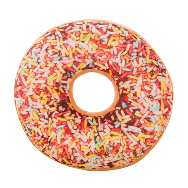 Soft Plush Pillow Stuffed Seat Pad Sweet Donut Foods Cushion Cover Case Toys