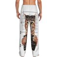 thumbnail image 3 of Disketp Cat Holding Mugshot Sign Men'S Pajama Pants - Ultra Soft Fleece Sleep And Lounge Pants (Size: S-Xxl), 3 of 9