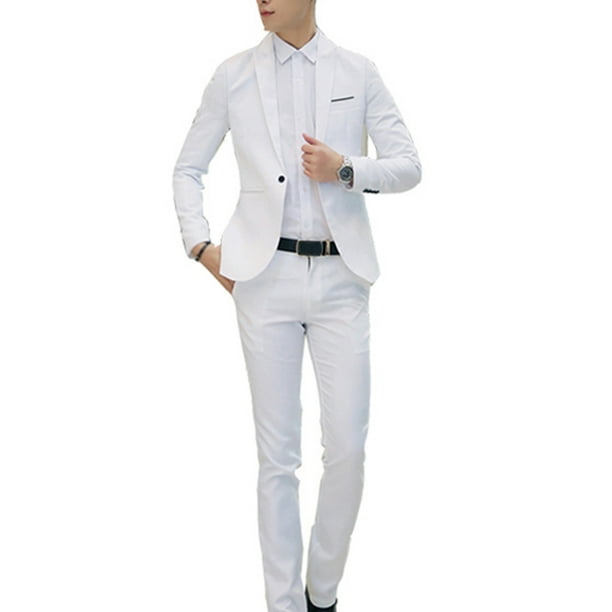 Conjunto de Tres Piezas de Abrigo + Camisa + Pantalón de Traje de Moda Para Hombre Odeerbi ODB-6