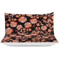 thumbnail image 3 of HAHDAXIA Floral Pattern Bedding Solid Comforter Set for All Seasons,3 Pieces(1 Comforter+2 Pillowcases),Soft Microfiber Bedding Set Queen(90"x90"), 3 of 7