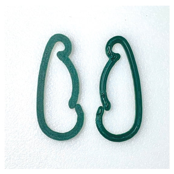 Premium Christmas Ornament Hangers Hooks, Forest Green Indoor/Outdoor Plastic, Package of 60