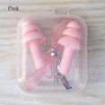 thumbnail image 1 of 1 Set Unisex Silicone Ear Plugs Swimming Ears Protector Pool Accessories Water Sports Hearing Protection Noise Reduction Earplug pink, 1 of 6