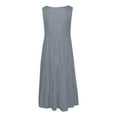 thumbnail image 4 of asddcavvf Robes pour Femmes Robe Décontractée Unie pour Printemps et Été Confortable Légère, 4 of 4