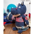 thumbnail image 3 of Les Deglingos Originals Plush Animal | Hippos the Hippo, 3 of 3