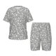 thumbnail image 1 of Fotbe Dice Cubes Pijama Estampada de 2 Piezas para Niños – Ropa de Dormir de Manga Corta Cómoda para Niños y Niñas, Camiseta y Shorts de Algodón-3X-Large, 1 of 6