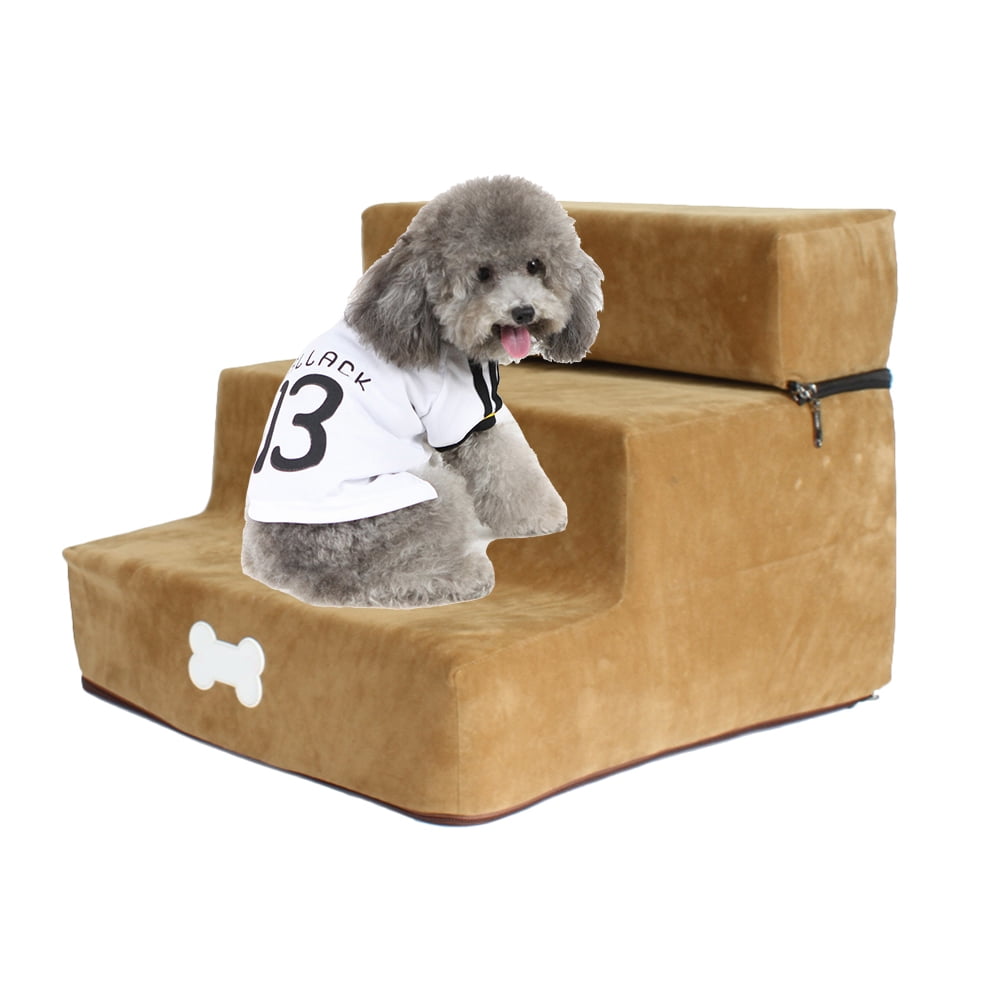Pet Stair Step Flannel Dog Detachable ThreeStory Staircase Assembly