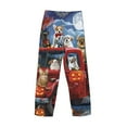 thumbnail image 3 of Lsque Halloween Pets Pumpkins Print Men's Pajama Pants, Lounge Pant - Comfortable Home Wear,Elastic Waistband, Stylish Design-Medium, 3 of 9