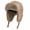 Khaki, variant on Men Winter Trapper Hat Waterproof Leather Russian Ushanka Cap Plush Aviator Hat Hunting Skiing with Faux Fur Earflap