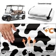thumbnail image 6 of XYZCANDO Cow Print Golf Cart Rear Seat Cover | 4 Storage Pockets | Washable Non-Slip Cover For 2 Passenger Golf Carts, 6 of 9