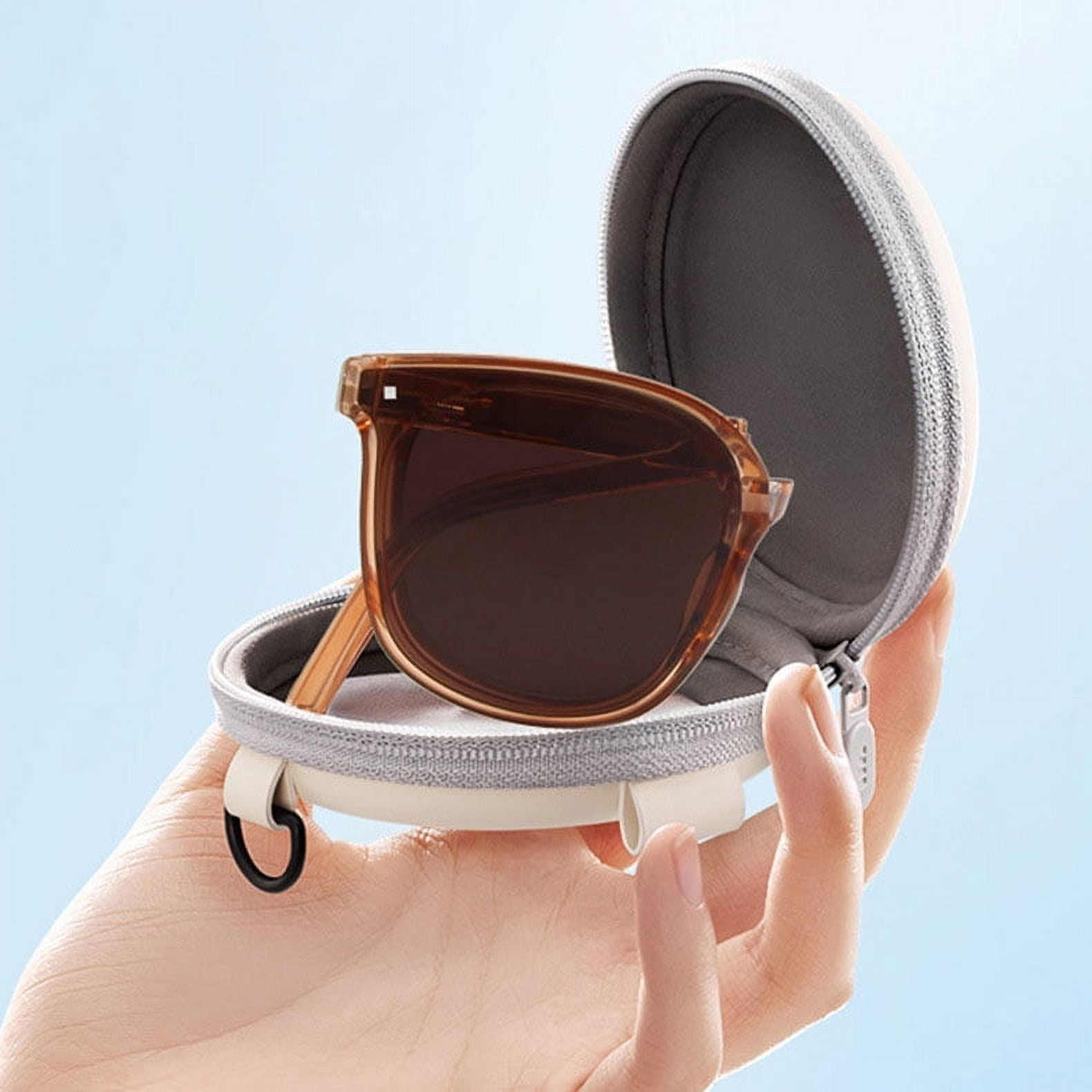 Folding Sunglasses Polarized UV400 Protection with Leather Case Folding Polarized Sunglasses for Women Men Foldable Driving  main image 4