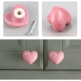thumbnail image 4 of Pomos de cerámica QUANZHOUTIANDI rosa en forma de corazón 10 piezas, 4 of 5