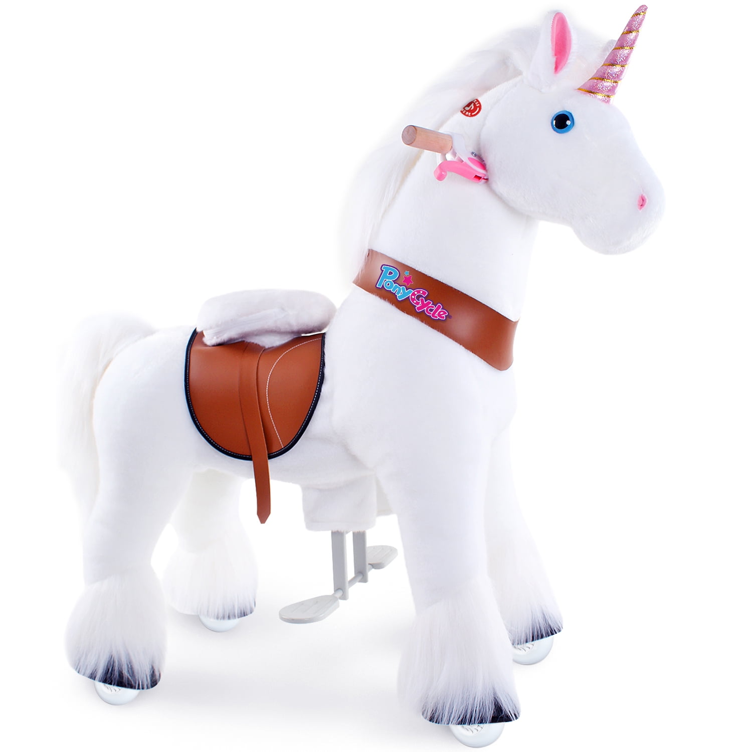 PonyCycle Ride on Horse Toy Riding Walking Pony with Wheels as Birthday Gifts for Boys and Girls Age 4 8 Ux426 Walmart