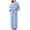 Blue, variant on XMMSWDLA Womens Robe Long Fleece Bathrobe Warm Waist Belt Super Soft Spa Plush Full Length Bath Robe with Shawl Collar Pockets Silk Pajamas for Women