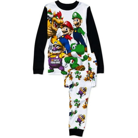 Nintendo - Boys' Super Mario 2-Piece Pajamas