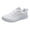 White, variant on Daznico Unisex Breathable Mesh Running Shoes - Lightweight Flat Casual Sneakers with Cross Straps, Round Toe Walking Shoes for Women & Men,Color:Dark Blue,Size:6.5