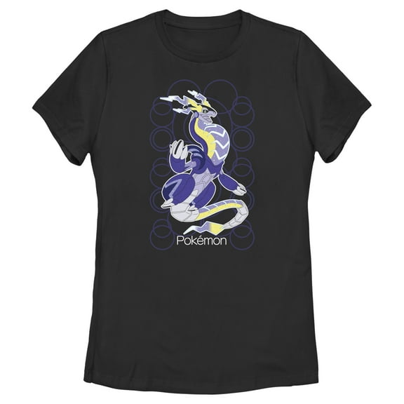 Women's Pokemon Miraidon Portrait Graphic Tee Black Medium