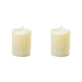 thumbnail image 1 of Inteprter Lámpara de de decoración LED sin llama de luz de té de plástico eléctrico con luz de vela, superficie acanalada, beige Type2 NO2 Inteprter CBP155255, 1 of 5