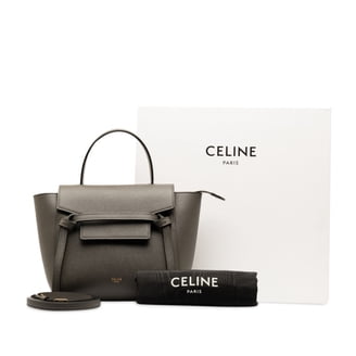 Pre-Owned Celine Belt Bag Mini Handbag Leather Women display picture 2