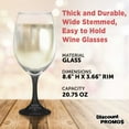 thumbnail image 4 of Rioja Grand Wine Glasses 20.75 oz. Set of 10, Bulk Pack - Perfect for Hotel, Bar, Restaurant or Lounge - Black, 4 of 5