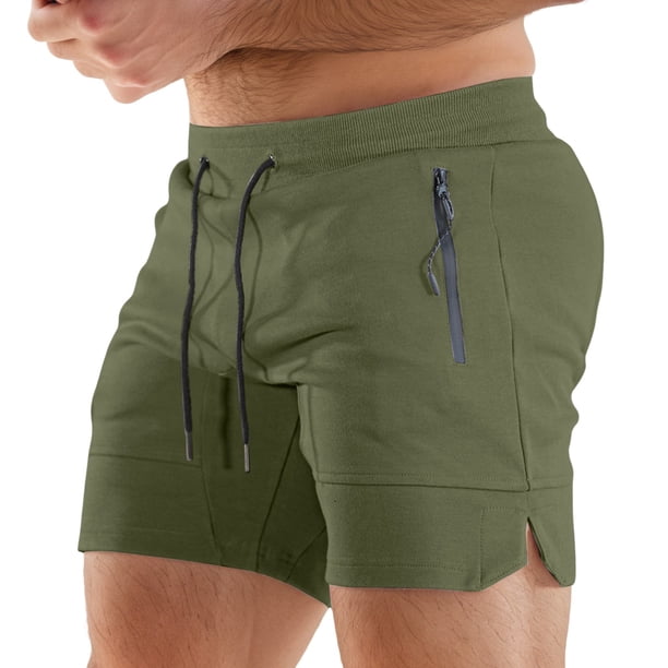 Pantalones de gimnasio ajustados para hombre - Poliéster elástico para correr - Ligeros y transpirables - Entrenamientos de verano, S-XXL