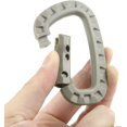 thumbnail image 2 of Mistayd 12 Pack Khaki Carabiner Keychain - Hard Polymer Carabiners Climbing D Rings Light Weight Spring Snap Gear Clip Utility Hooks Backpack Hanging Buckle for Camping Hiking Fishing, 2 of 4