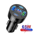 thumbnail image 6 of 65W Car Charger 5 Ports USB Charger Fast Charging for Charger Adaptor, 6 of 7