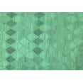 thumbnail image 1 of Ahgly Company Machine Washable Indoor Rectangle Southwestern Turquoise Blue Country Area Rugs, 5' x 7', 1 of 4