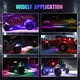 thumbnail image 3 of Abanopi Cinturón ligero, ajuste Bt 5.0 App Ip68 Ip68 Impermeable Bt 5.0 con vehículo de plomo App Ip68 Led Av 8pcs Ajuste impermeable Automóvil de ajuste App Off Road, 3 of 8