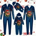 thumbnail image 5 of Fiaer Christmas Matching Family Onesie Pajamas Full Zip up Long Sleeve Deer Graphic One Piece Sleepwear Comfort Trendy Hooded Jumpsuit Sleepwear Loungewear Kids 6T, 5 of 9