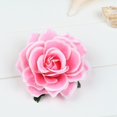 thumbnail image 1 of Clip de pelo de rosa, horquilla de flor, broche de rosa, clips florales, clips de pelo, flores de pelo mexicanas, tocados para mujer y niña, boda(Borde blanco)(5 piezas), 1 of 4