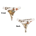 thumbnail image 3 of Balery Cowboy Up Vintage Wild West Tangas de Algodón para Mujer con Estampado – Ropa Interior Sexy, Transpirable, G-string-Small, 3 of 6