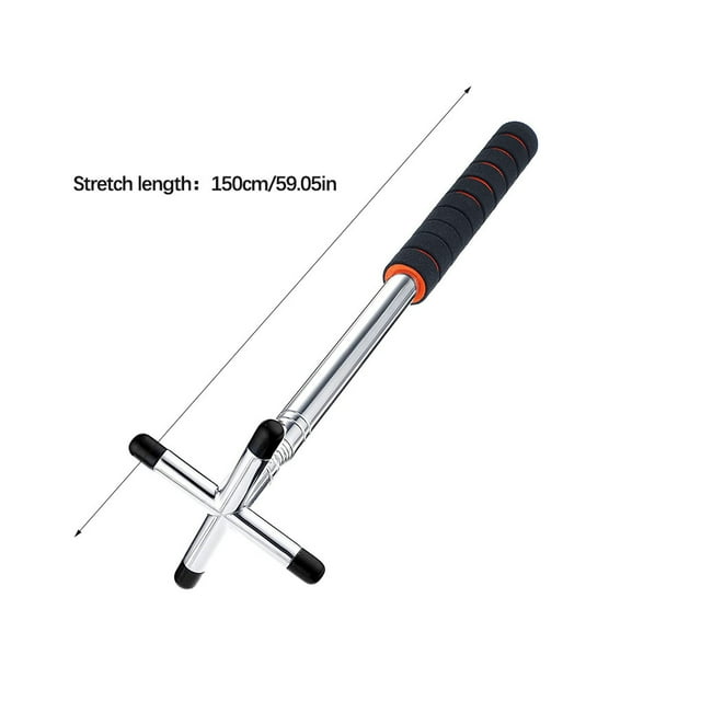 Baohd Pont de Queue Fourche Haute Bâton de Piscine Surface Lisse Réglable Queue de Billard Rétractable Cadeau Mignon Fournitures Sportives Fourchette Croisée