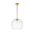 thumbnail image 3 of Baxter 1 Light Brass Pendant With Clear Glass, 3 of 5