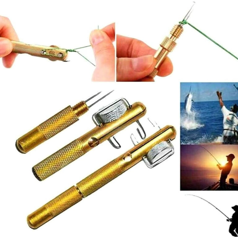 LNKOO 3Pcs Fast Fishing Knot Tying Tool, Practical Knot Line Tying Knotting  Tool Manual Portable Fast Fishing Supplies Accessories 
