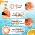 thumbnail image 4 of Hengguang 4 Pack Inflatable Pool Swimming Rings with Beach Ball, Inflatable Pool Floats for Kids Adults, 32.68'' Fruits Pool Floaties Rings Tube Toys for Summer Beach Water Float Party, Swimming Pool, 4 of 6