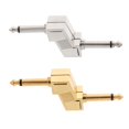 thumbnail image 4 of Acoplador de Pedal de 1/4 pulgadas adaptador de conector para Pedal de efecto de guitarra dorado Oro kusrkot Conector de palanca de pedal de guitarra, 4 of 8