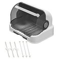 thumbnail image 4 of Baby Bottle Drying Rack Baby Bottle Organizer with Bottle Storage with Removable Drip Tray Nursing Baby Bottle Storage Countertop, 4 of 5