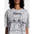 thumbnail image 4 of Lilo and Stitch Women's Fashion Boxy Tee, Sizes XXS-XXL, 4 of 5