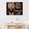 thumbnail image 2 of NJSTORE MAGA America and the Lion Canvas Wall Art I Can Only Imagine Scripture Bible Verse Picture Religious Wall Decor Poster Print for Church Living Room Bedroom Office Home Decoration, 2 of 6