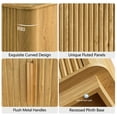 thumbnail image 4 of win2win 63" Mid-Century Modern Fluted Sideboard Buffet Cabinet, Oak, 4 of 9